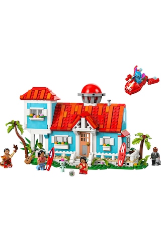LEGO® ǀ Disney Lilo ve Stiç Plaj Evi 43268 - 9 Yaş ve Üzeri Prenses Seven Çocuklar için Yaratıcı Oyuncak Yapım Seti (834 Parça)
