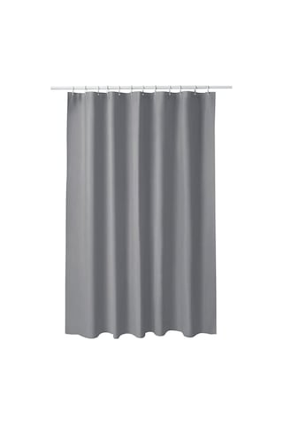 Duş Perdesi Banyo Perdesi Gri Renk 180x200 Cm%100 Peva 6554r4 Çok Renkli
