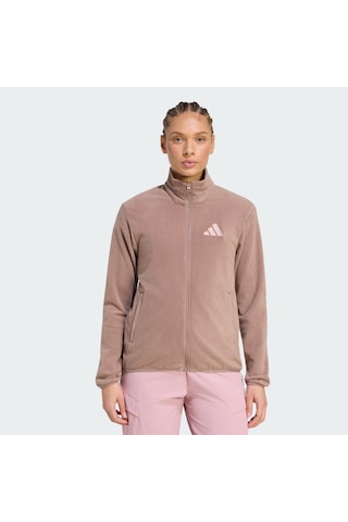 Adidas Terrex Multi Essentials Full Zip Kadın Polar Ceket Ky9854 Kahverengi