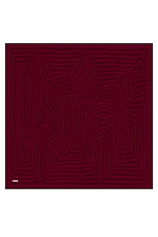 Belli Twill İpek Eşarp 4325-51 Bordo, Kırmızı