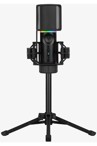 Mıc Trıpod Cardioid Rgb Siyah Yayıncı Mikrofonu