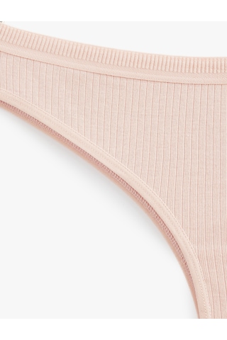 Koton Modal Karışımlı Normal Bel Rahat Kalıp Brazilian Külot Pembe 7wlk30076mk Gül
