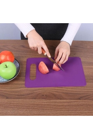 Mavi Mutfak Doğrama Kaymaz Kesme Bloğu Düz Renk Pişirme Plaka Tahtası Aracı