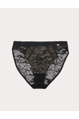 Marks & Spencer Lacewear High Leg Külot Siyah