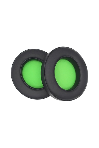Youmex Razer Kraken 7.1 V2 Uyumlu Yeşil Protein Deri Hafıza Köpük Değiştirme Kulaklık Örtüsü Green