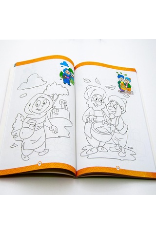 Nasreddin Hoca. Büyük Boy Rekli Boyama Kitabı
