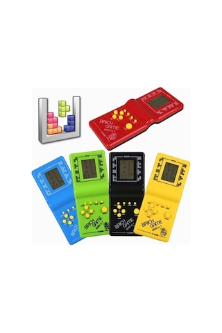 Nostalji Oyuncak El Atarisi  Tetris Brick Game Kırmızı Renk