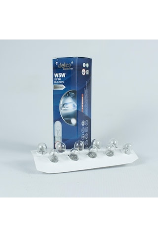 Delco U.s.a W5w Dipsiz Ampul T10 Halogen 12 Volt 10 Adet