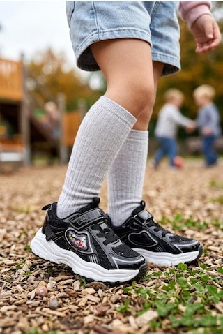 Fort Sımba Cool Rahat Hafif Anatomik Spor Sneaker Kız Çocuk Ayakkabı Siyah