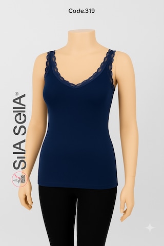 Belpa Sıla Sella Dantelli Atlet Bordo