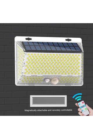 Singree 328 Led Güneş Enerjili Dış Mekan Duş Aydınlatma, Su Geçirmez Ve Uzaktan Kumandalı Sensörlü Duş Lambası