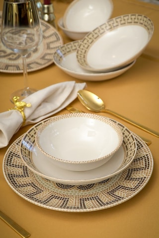 Heda Porselen Efes 18 Parça 6 Kişilik Porselen Yemek Takımı