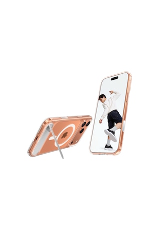 Torras Apple iPhone 17 Pro Max / 18 Pro Max Uyumlu P Stand Serisi Magsafe Kılıf Şeffaf