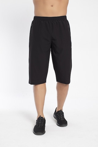 Crozwise 8036-10 Lycra Armüllü Erkek Spor Kapri Siyah