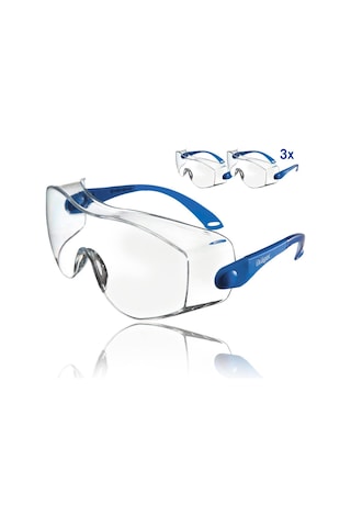 Dräger X-pect 8120 Emniyet Gözlüğü Gözlük Takıcılar İçin Ayarlanabilir Gözlük İnşaat Alanları, Labora