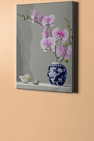 Webstyle Sayılarla Boyama Seti Kasnaklı Orkideler 50 X 65 Cm