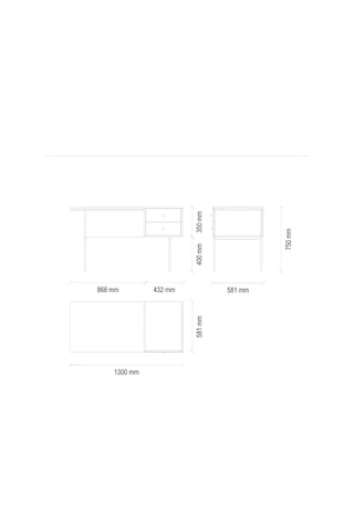 Enza Home Kalinsta Çalışma Masası - Siyah