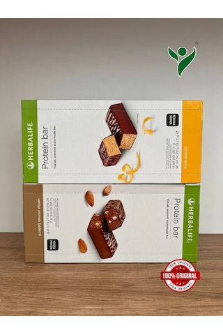 Herbalife Protein Bar Limon Aromalı Ve Protein Bar Vanilya Aromalı Bademli 2'li Set