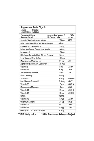 Valıdus Advanced Multıvıtamın Complex 30 Capsules Drcaps