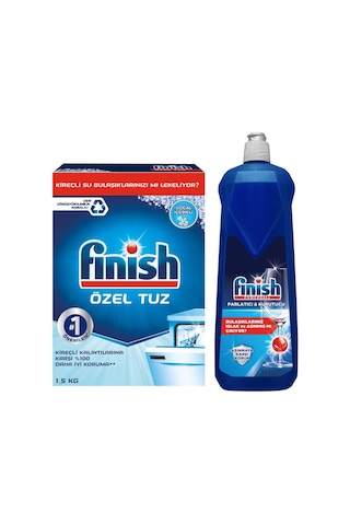 Finish Parlatıcı 800 ML + Finish Tuz 1500 G