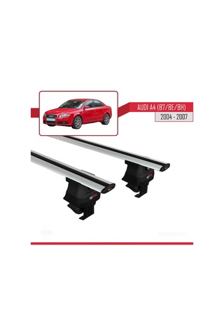 Audi A4 B7/8e/8h 2004-2007 Arası İle Uyumlu Ace-4 Ara Atkı Tavan Barı Gri