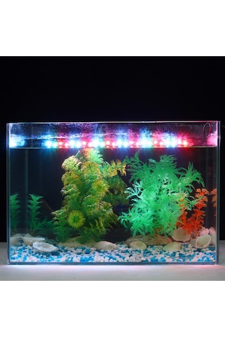 Konesam Akvaryum Işıklandırma Lambası, Led Deniz Canlıları Aydınlatma, Parlak Renk Artırıcı, Denizel Peyzaj Işıldatıcı, 10 Led, 4w, Avrupa Standartı Szd-q20cf Beyaz