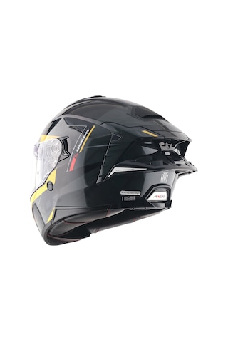 Axor Brutale Kryptıc Full Face Kapalı Kask Parlak Sarı - Siyah