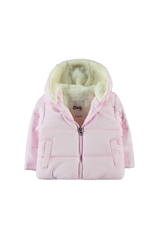 Civil Girls Civil Baby Kız Bebek Kapüşonlu Mont 6-18 Ay Şeker Pembesi 214003242k21-3 Pembe