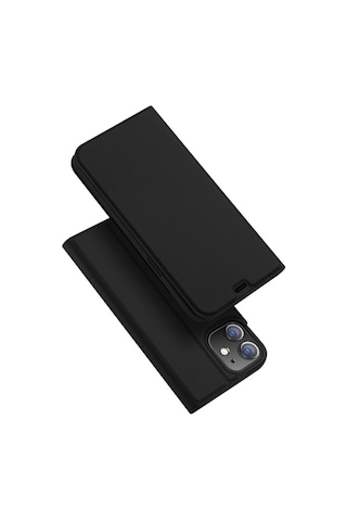 Dux Ducis Apple Uyumlu iPhone 12 Mini Kilif Kapakli Flip Cover Kilif Skin Pro 120125502 - Renk / Gold