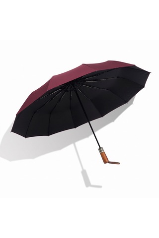 Aventus Umbrella Ahşap Saplı 12 Telli Şemsiye Bordo