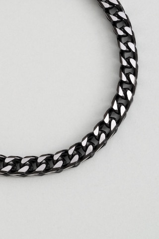 Metalik Stil Çelik Erkek Bileklik Gri