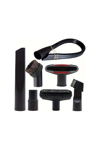 Fochsia 7pcs 32mm Ve 35mm Standart Hortum İçin Universal Vakum Aparatları Seti Yer Fırçası Döşeme Nozulu