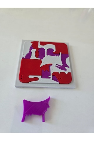 Montessori 3d Hayvan Figürlü Puzzle 18 Parça Zeka Oyunu