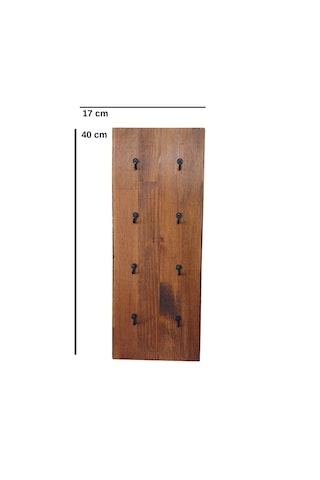 Doğal Ahşap 8 Li Kahve Fincanı Askılığı 17x40 Cm Duvar Tipi Espresso Fincan Standı .