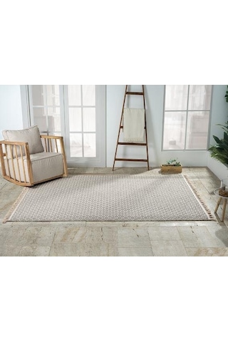 Çam Halı Solo Ef003a Bej İskandinav Tarzı Modern Desen Halı