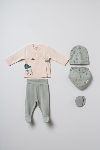 Babycosy Organic Wear Bebek 5'li Set %100 Organic Pamuk Yenidoğan Serisi - Csy8216 Mint
