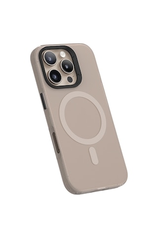 Apple Uyumlu iPhone 16 Pro Max Kılıf Magsafe Şarj Özellikli Yeni Seri Benks Lucid Armor Kapak Gold