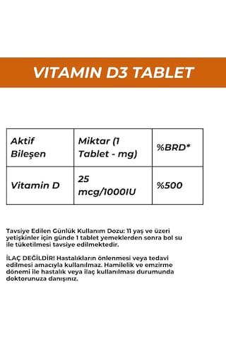 D3 Tablet 60 Tab