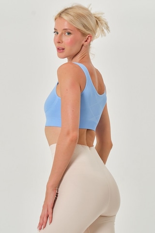 Mistirik Rosella Model Kalın Askılı Extra Sıkılaştırıcı Pedsiz Spor Sütyeni Buz Mavi Renk101 Buz Mavi