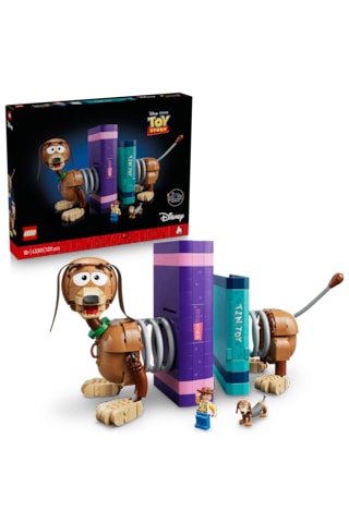 LEGO® Disney ve Pixar Oyuncak Hikayesi Köpek Slinky Kitap Desteği 43301 - Yetişkinler için Sevimli bir Dachshund Köpek Modeli Yapım Seti (1311 Parça)
