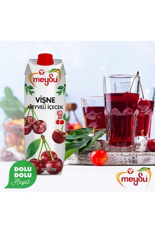 Meysu Vişne Meyveli İçecek 1 Lt X 6 Adet