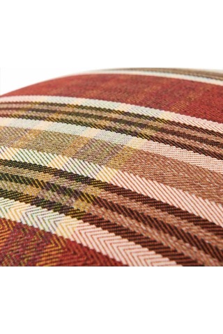 Just Home Triport Puf - Ekose Renkli