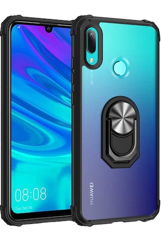 Huawei Honor 10 Lite Kilif Standli Yüzüklü Mola Silikon Kapak 466787312
