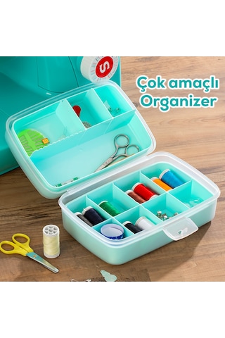 Porsima 1192-1 Premium 12 Bölmeli Çok Amaçlı Organizer Saklama Ka Yeşil