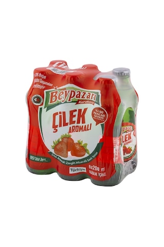 Beypazarı Doğal Maden Suyu Çilek Aromalı 6 x 200 ML