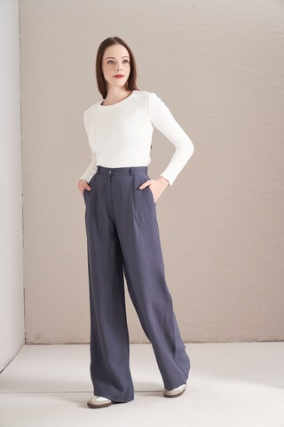 Palazzo Pantolon İndigo İndigo