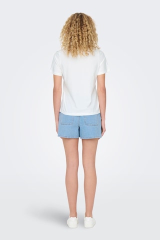 Only Jdypısa S/s Prınt Top Jrs Noos Beyaz