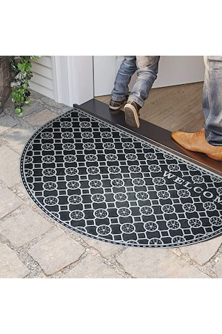 Myfloor Gri Welcome Yazılı Toz Ve Çamur Sıyırıcı Kauçuk Kapı Önü Paspası
