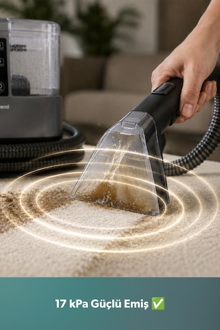 Homend Stain Taşınabilir Halı, Koltuk Yıkama ve Leke Çıkarma Makinesi