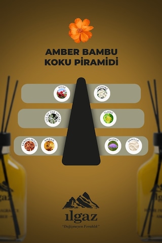 Amber Bambu Çubuklu Oda Kokusu 200 Ml Xl Red Diffuser Amber